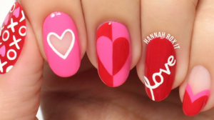 Valentine’s Day nails